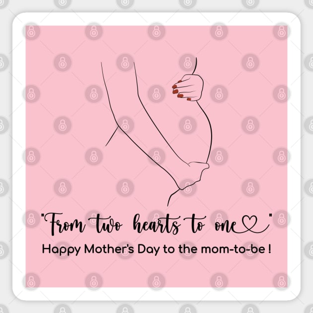 from 2 hearts to 1- Happy Mothers Day! Sticker by DesignerDeskStd